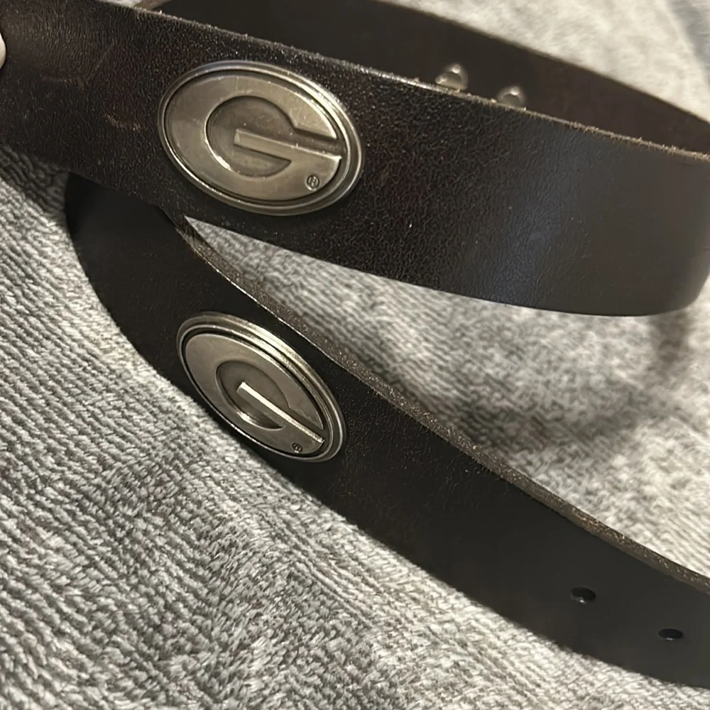 Brown Belt with UGA Emblems